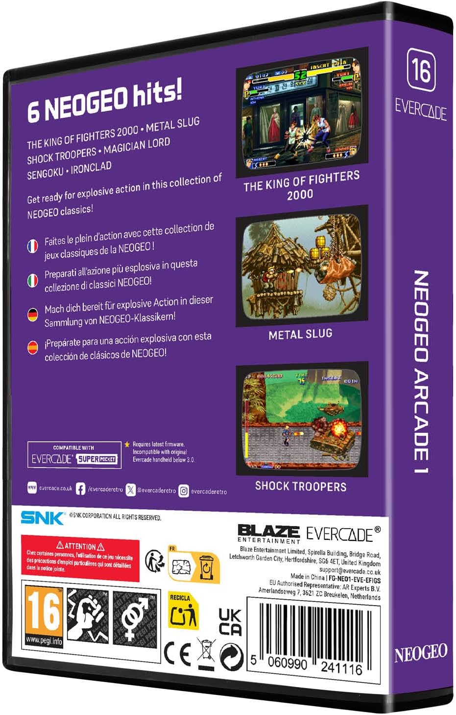 Blaze Evercade NEO GEO ARCADE 1 Cart - Image 2